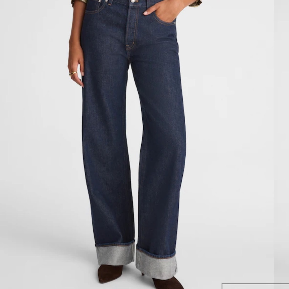 Madewell Low Slung Baggy Jean - Rinse Wash